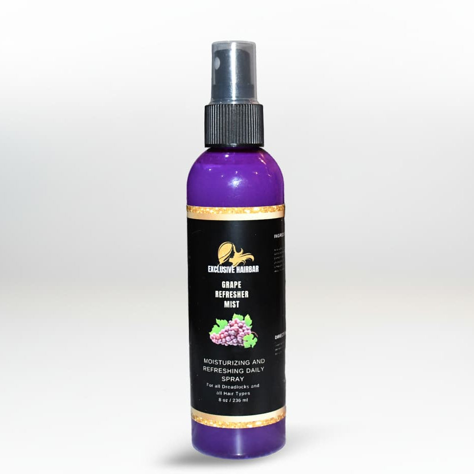 Grape & Aloe Loc & Braid Refresher Spray by Healthyhairph – lightweight daily hydration mist for locs and braids